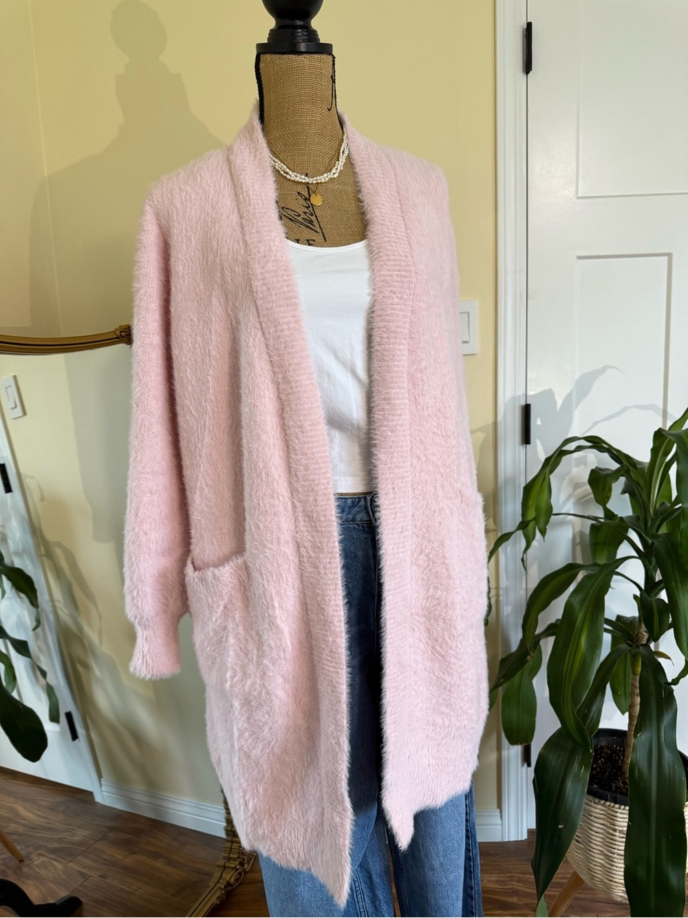Plush Pink Jacket - Soft Fuzzy Coat